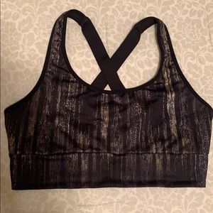 Gold and black VS sports bra! Size M